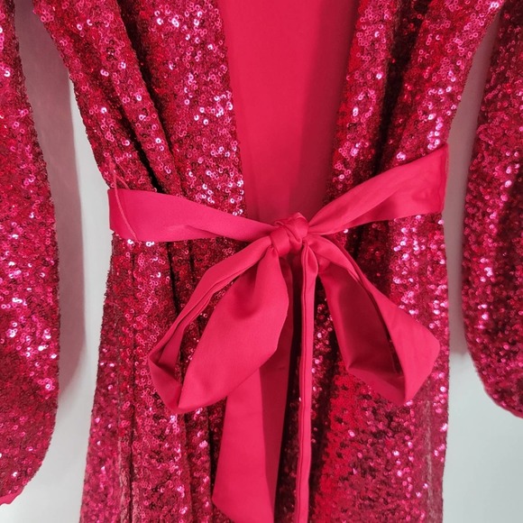 Express Pink Sequin Mini Dress - Picture 5 of 14